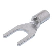 Клемма вилочная обжимная тип "U" 3.7 мм на провод 0.25 - 1.5 мм², неизолированная, кратно 100шт. TY-1.25-3