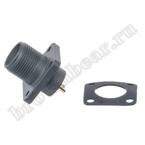 Разъём промышленный круглый MIL-5015 серии MS 2 контакта, вилка на блок фото 3