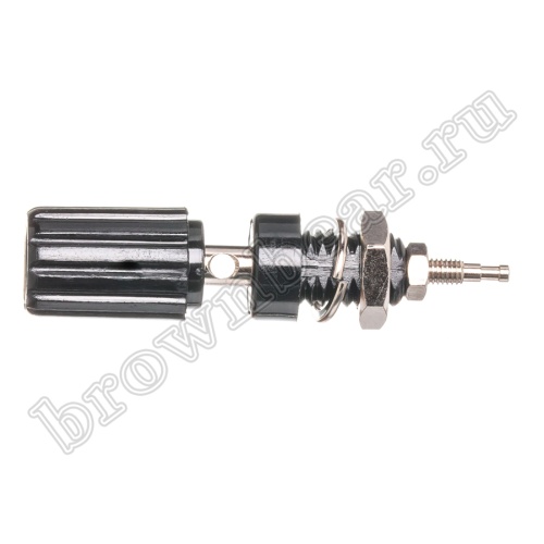 Клемма приборная для разъема Banana, тип 11 (гнездо), черная BP-11B фото 5