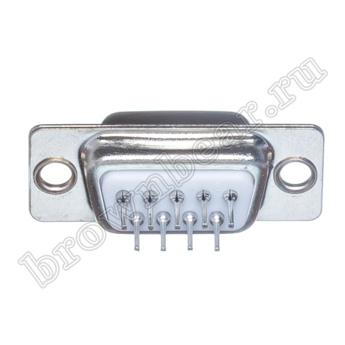 Разъем D-SUB   9 контактов, гнездо на плату, вертикальный DBB-9F фото 4