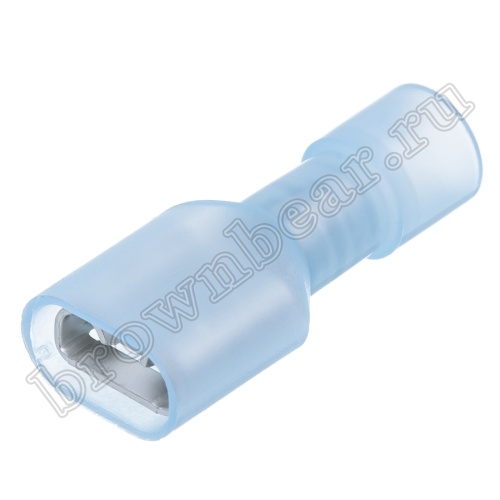 Клемма плоская обжимная 6.3 мм, гнездо на провод 1.5 - 2.5 мм², полностью изолированная, кратно 100шт., РПИ-М TAI-2MIF