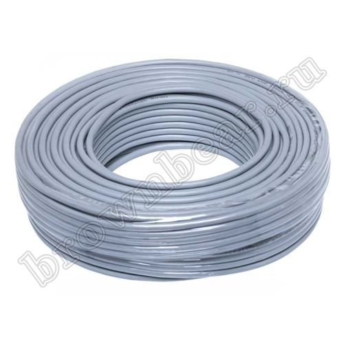 Кабель сигнальный USB, 4 провода, бухта 50 м, серый  фото 2