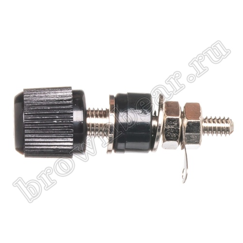 Клемма приборная для разъема Banana, тип 1 (гнездо), черная BP-1AB фото 7