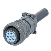 Разъём промышленный круглый MIL-5015 серии MS 7 контактов, гнездо на кабель