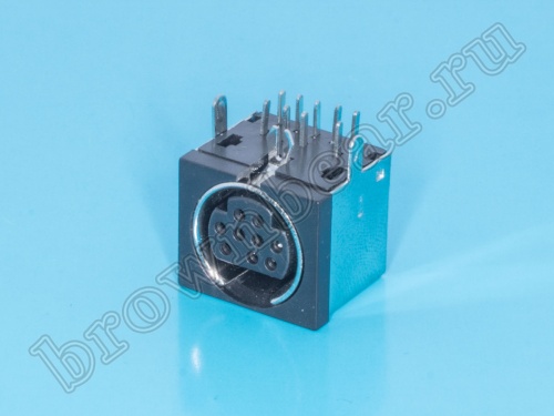 Гнездо mini DIN 9 контактов на плату MDN-9FR
