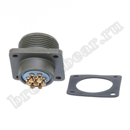 Разъём промышленный круглый MIL-5015 серии MS  7 контактов, гнездо на блок фото 4