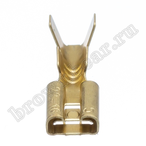 Клемма плоская обжимная 4.8 мм, гнездо на провод 1.3 - 2.0 мм², кратно 100шт., РП-М TA5-3.5FO фото 4