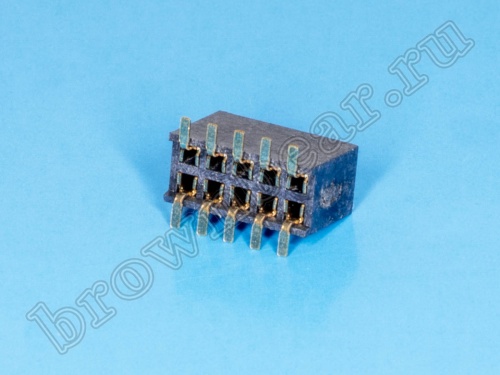 Разъем 2х5 гнездо на плату, поверхностный монтаж, шаг 1,27мм фото 4