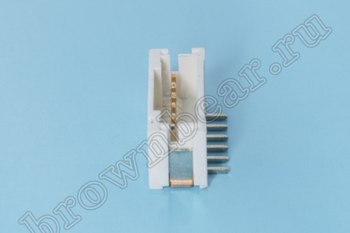 Разъем питания 6 контактов, вилка на плату, поверхностный монтаж, шаг 2.0 мм MW-6S фото 5