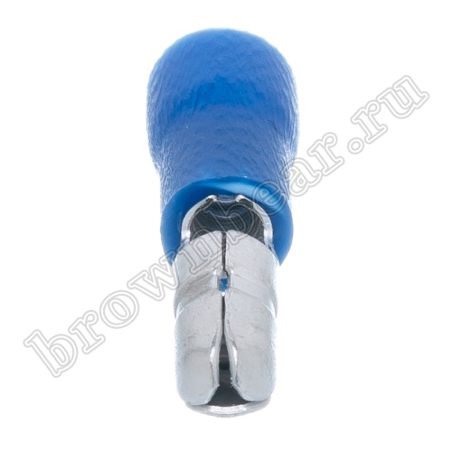 Клемма штекерная обжимная тип "B" 4.0 мм вилка на провод 1.5 - 2.5 мм², изолированная, кратно 100шт. TBI-2-4M фото 5