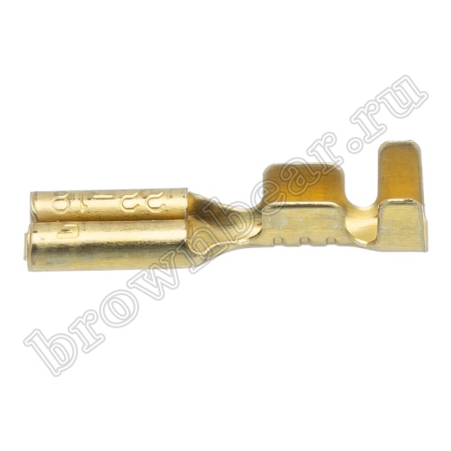 Клемма плоская обжимная 3.2 мм, гнездо на провод 0.5 - 1.5 мм², кратно 100шт., РП-М TA3-1.25FO фото 5