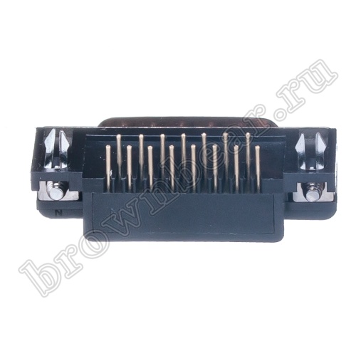 Разъем D-SUB 15 контактов, вилка на плату, прямой угол  7.2мм DRB-15MA фото 5