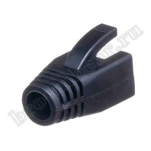 Колпачок изолирующий для разъёма RJ-45 6 категории, черный TPC-6 фото 4