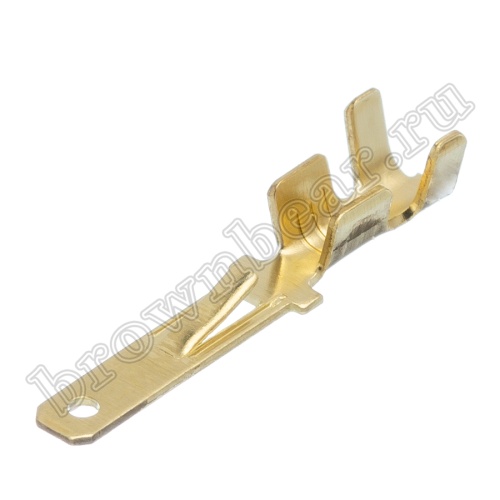 Клемма плоская обжимная 2.8 мм, вилка на провод 0.5 - 1.5 мм², кратно 100шт., РП-П TA3-1.25M