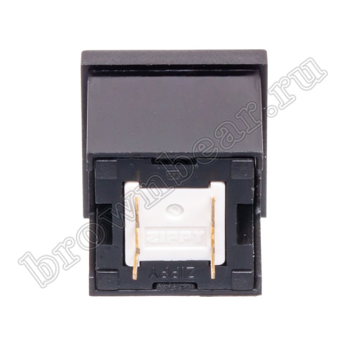 Кнопка мини без фиксации, зеленая в черном корпусе PSM2-0-E-B   фото 7