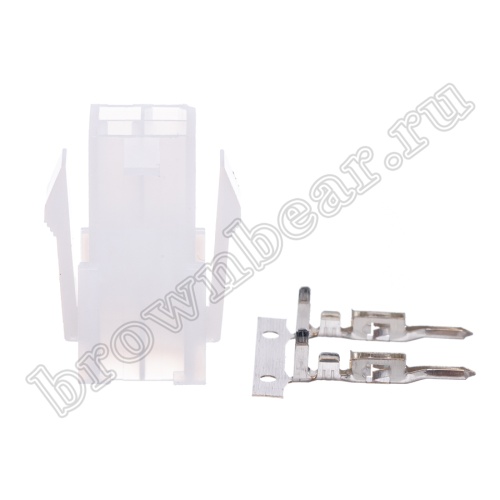 Разъем питания Mini-Fit 4 контакта, вилка на кабель, шаг 4,2мм MF-4M фото 5