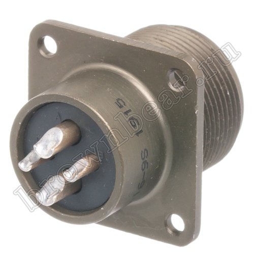 Разъём Amphenol серии MS, 4 контакта, розетка на блок, тип 16, резьбовой MS3102E-16-9S фото 5