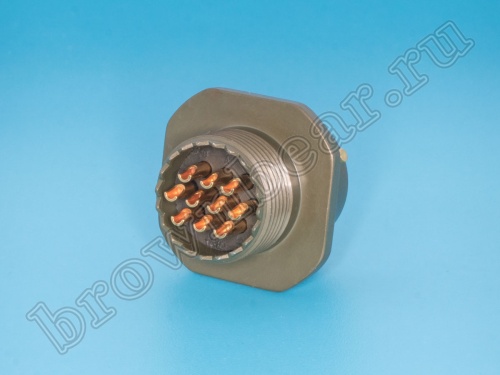 Разъём Amphenol серии 62IN, 10 контактов, вилка на кабель, тип 12, байонетный 62IN-51T-12-10P фото 3