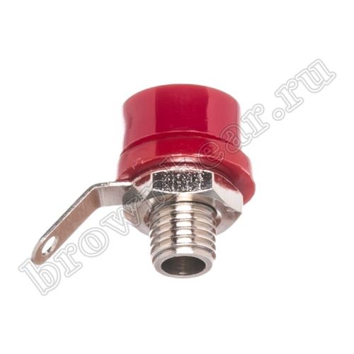 Клемма приборная для разъема Banana, тип 10 (гнездо), красная BP-10R фото 4