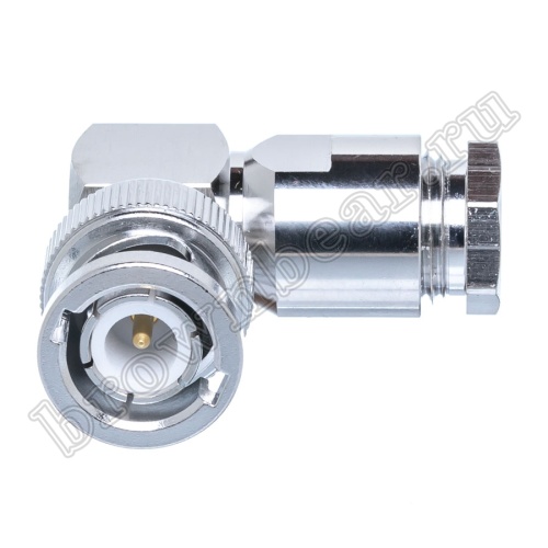 Разъем BNC штекер на кабель RG-58, угловой, пайка BNC-LS58P фото 7