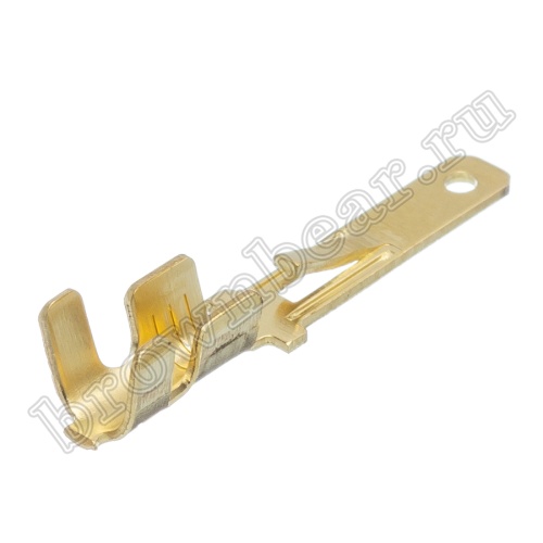 Клемма плоская обжимная 2.8 мм, вилка на провод 0.5 - 1.5 мм², кратно 100шт., РП-П TA3-1.25M фото 2