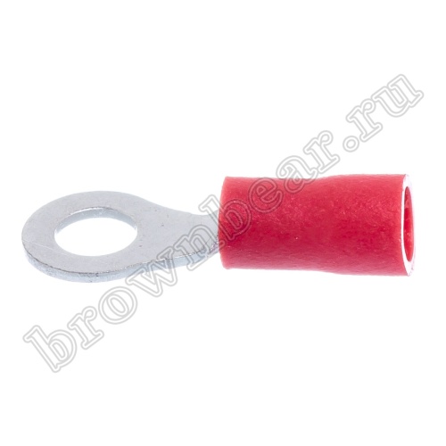 Клемма кольцевая обжимная тип "O" 4.3 мм, на провод 0.25 - 1.5 мм², изолированная, кратно 100шт. TRI-1.25-4 фото 2