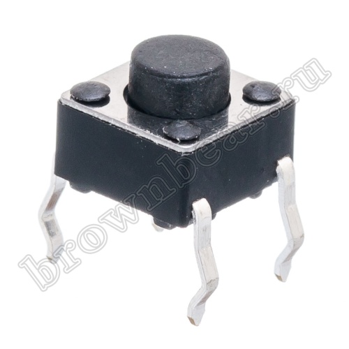 Кнопка тактовая 6х6 мм, h=5 мм, 4 контакта SWT-2-50