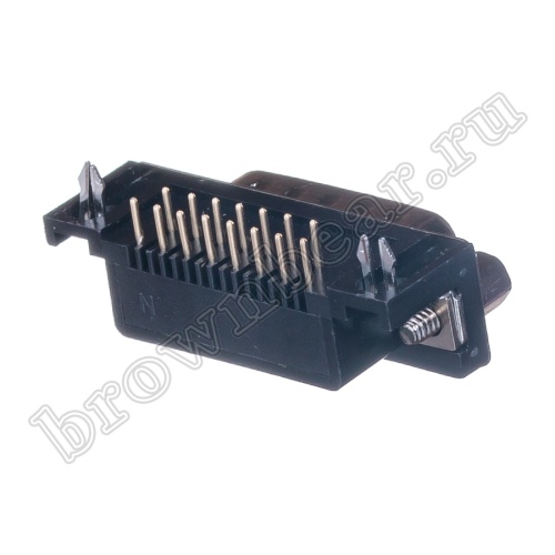 Разъем D-SUB 15 контактов, вилка на плату, прямой угол  7.2мм DRB-15MA фото 7
