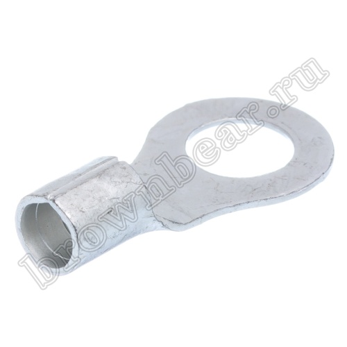 Клемма кольцевая обжимная тип "O" 8.4 мм, на провод 10.0 мм², неизолированная, кратно 100шт. TR-8-8 фото 2