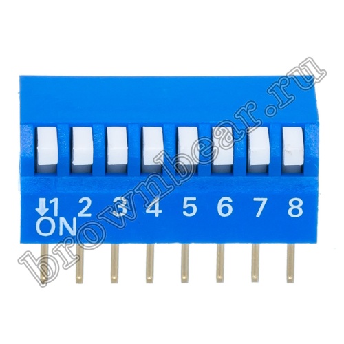 Переключатель Dip-Switch 8 контактных групп, пиано SWD3-8 фото 6