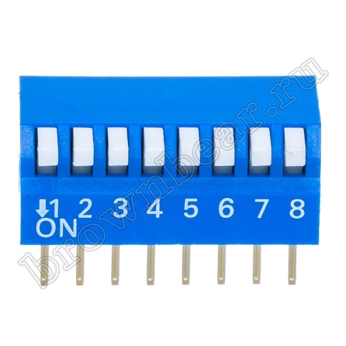 Переключатель Dip-Switch 8 контактных групп, пиано SWD3-8 фото 6