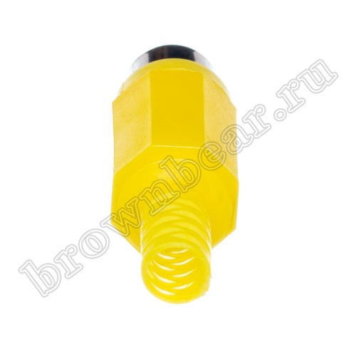 Разъем RCA-тюльпан, вилка на кабель, желтый RPC-1-Y фото 5