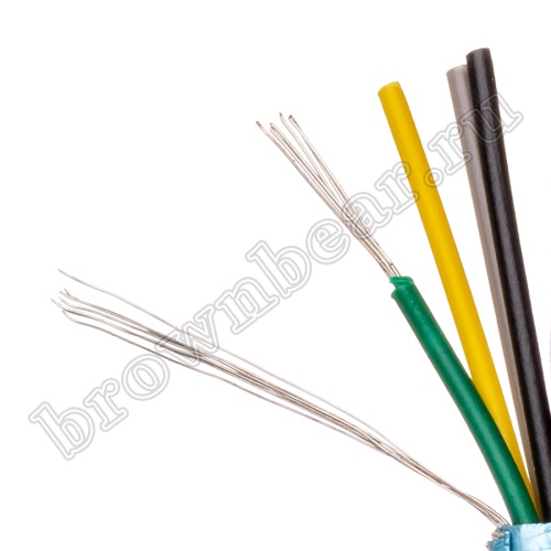 Кабель сигнальный коммуникационный 9 проводов, 26AWG, бухта 50м, экранированный, серый SIN YU фото 4