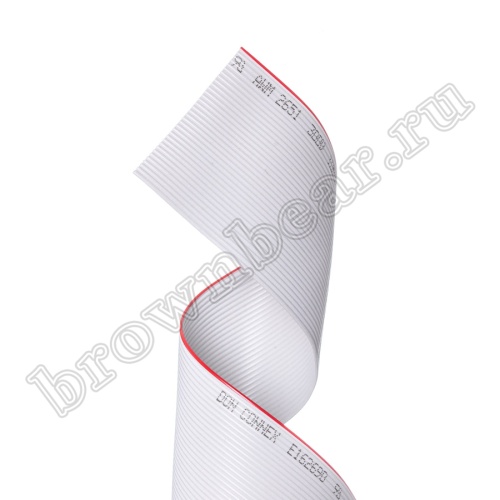 Кабель плоский, шлейф 34 проводникa, шаг 1.27 мм