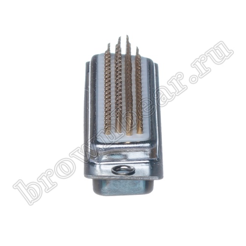 Разъем D-SUB  78 контактов высокой плотности, вилка на кабель, пайка, тип 2 DHS-78M фото 6