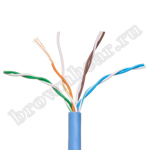 Кабель Витая пара, 4 пары, медный, 5е категория, многожильный, синий, PCnet,  бухта 300м PCnet фото 7