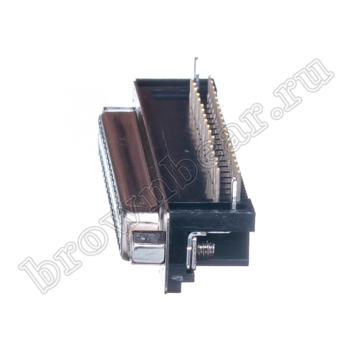 Разъем D-SUB  37 контактов, гнездо на плату, прямой угол  7.2мм, тип 2 DRB-37FA фото 5