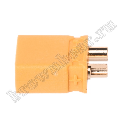 Разъем питания XT30 для АКБ, 2 контакта, штекер на кабель XT30U-M.G.Y фото 3