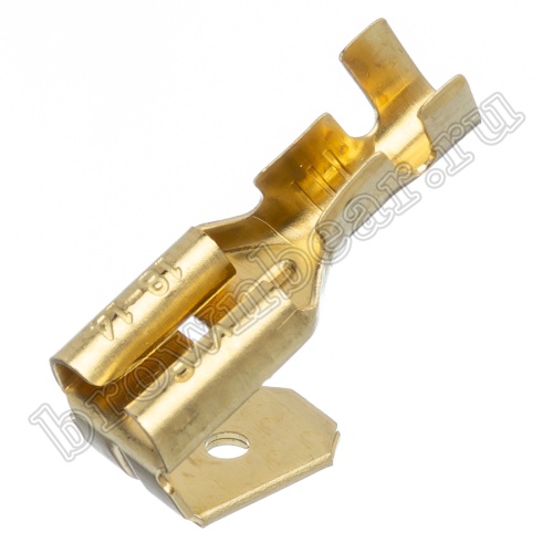 Клемма плоская обжимная 6.3мм, гнездо+вилка на провод 2.5 - 4.0 мм², кратно 100шт., РП-О TA-3.5MFO