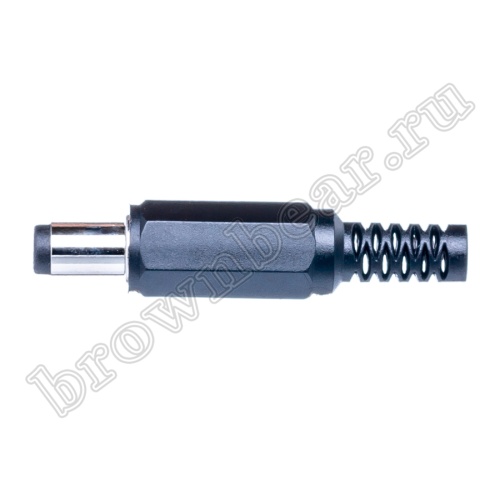 Разъем питания DC штекер 2.1 х 5.5мм, на кабель c амортизатором DJK-11A фото 5