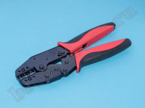 Пресс-клещи (кримпер) для обжима неизолированных клемм на провод 4-8 AWG HT-5135N1 фото 2