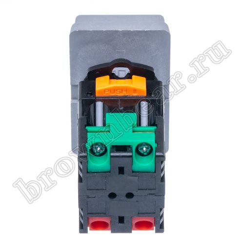 Кнопка управления пуск-стоп, с подсветкой, без фиксации, НЗ/НР, зеленая/красная TN2IT2WN-1AB фото 3