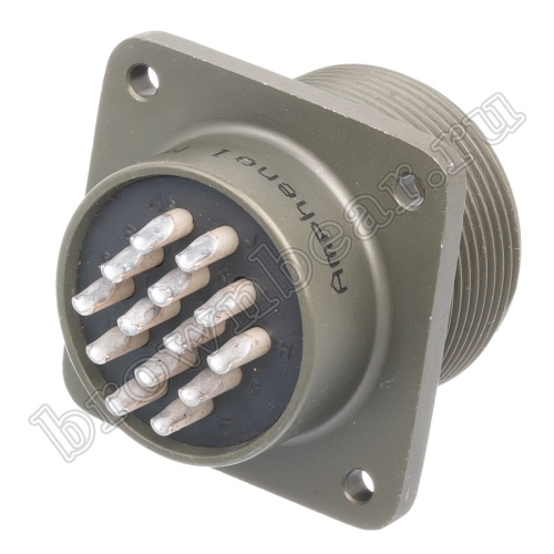 Разъём Amphenol серии MS, 14 контактов, вилка на блок, тип 20, резьбовой MS3102E-20-27P фото 4