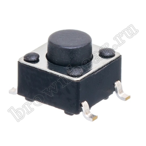 Кнопка тактовая SMD, 6х6 мм, h=5 мм, 4 контакта SWT-34-50