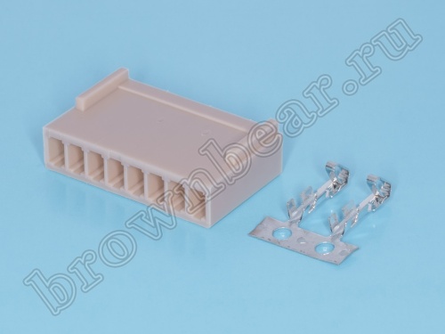 Разъем питания 8 контактов, гнездо на кабель, шаг 2.54 мм HU-8 фото 3