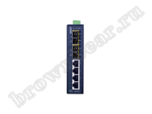 ISW-621T Промышленный неуправляемый коммутатор Planet, 4 порта 10/100Мбит/с, 2 SC, MM порта, 2км, 100Мбит/с фото 3