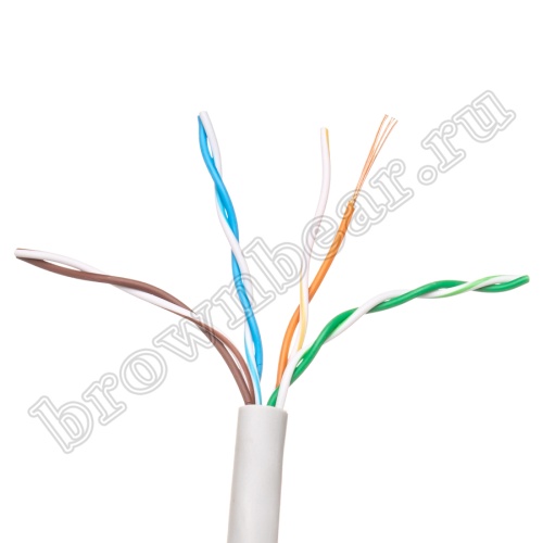 Кабель Витая пара, 4 пары, медный, 5е категория, многожильный, серый, PCnet, бухта 300м  PCnet фото 2