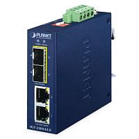 IGT-2205AT-E Медиаконвертер промышленный  с 2 SFP портами 100/1000Мб/с, 2 RJ45 10/100/1000 Мб/с, компактный