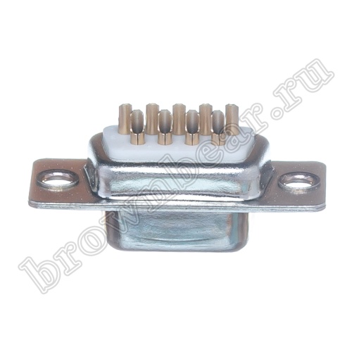 Разъем D-SUB 9 контактов, гнездо на кабель, пайка DB-9F фото 6