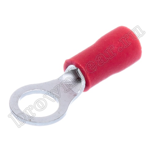 Клемма кольцевая обжимная тип "O" 5.3 мм, на провод 0.25 - 1.5 мм², изолированная, кратно 100шт. TRI-1.25-5